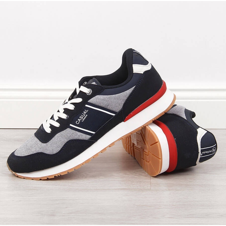 Mckeylor casual miesten urheilukengät musta harmaa 2