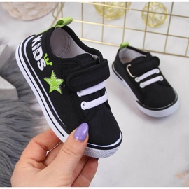 Mustat Atletico poikien tennarit tarranauhalla 1