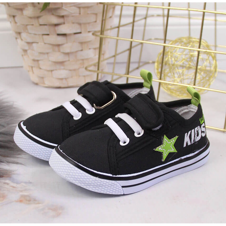 Mustat Atletico poikien tennarit tarranauhalla 2