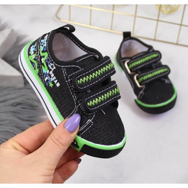 Poikien tennarit, joissa tarranauhalla musta Atletico 1