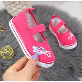 Tyttöjen ballerinat joustavalla pinkillä Atleticolla vaaleanpunainen 1