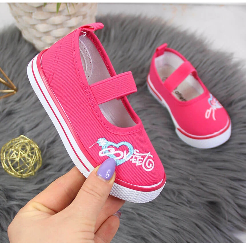 Tyttöjen ballerinat joustavalla pinkillä Atleticolla vaaleanpunainen 1