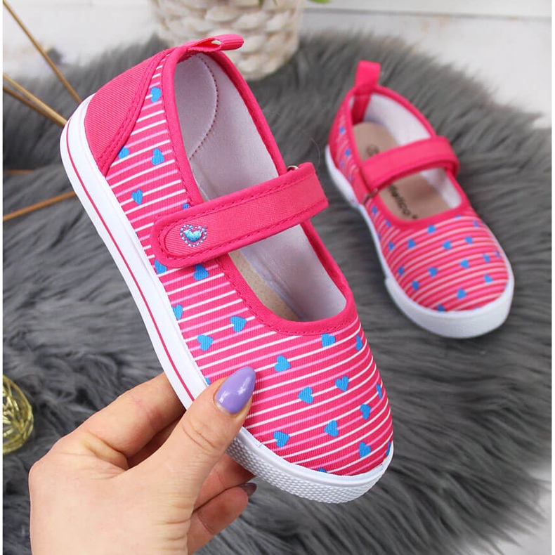 Tyttöjen ballerinatossut, joissa tarranauha Atletico vaaleanpunainen 1