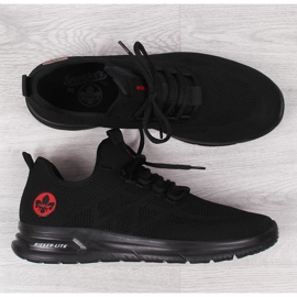 Miesten mustat mesh-urheilukengät Rieker B7376-00 1