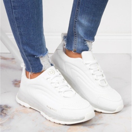 Valkoiset Bugatti JJ253094 naisten urheilukengät valkoinen 2