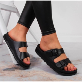 S.Barski Naisten kumitossut soljilla musta S. Barski 1