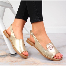 Naisten sandaalit kultaisella Filippo-koristeella kultainen 1