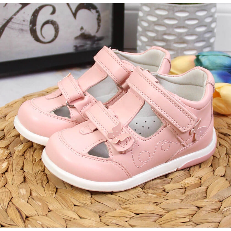 American Club tyttöjen vaaleanpunaiset sandaalit vaaleanpunainen 2