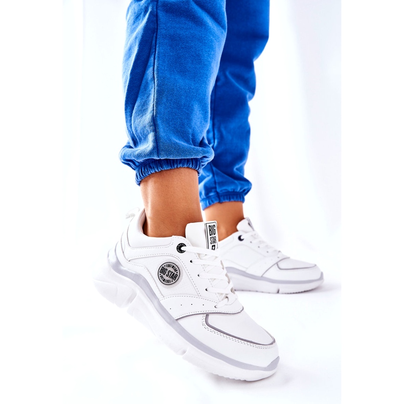 Urheilukengät Big Star II274314 Platform Valkoinen 4