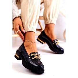 PA2 Naisten loaferit Nahkaiset housut Musta Mollie 3