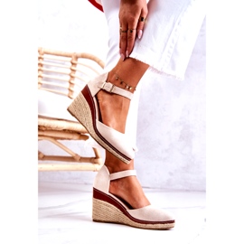 Seastar Naisten beige-espadrillit kiilassa Tamarill 3