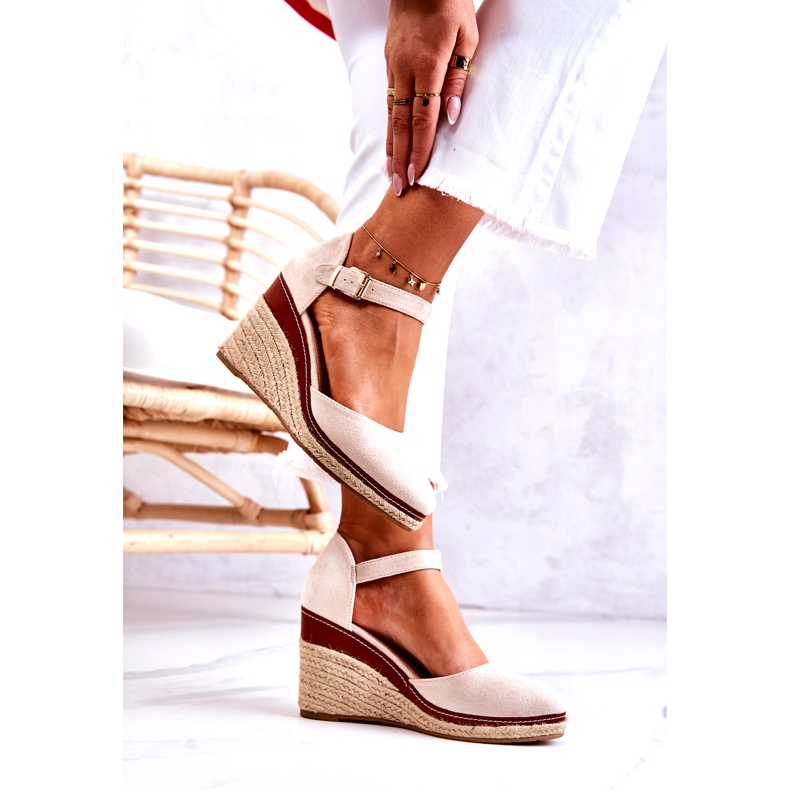 Seastar Naisten beige-espadrillit kiilassa Tamarill 3