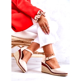 Seastar Naisten beige-espadrillit kiilassa Tamarill 4