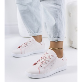 Koho punavalkoiset urheilukengät valkoinen 1