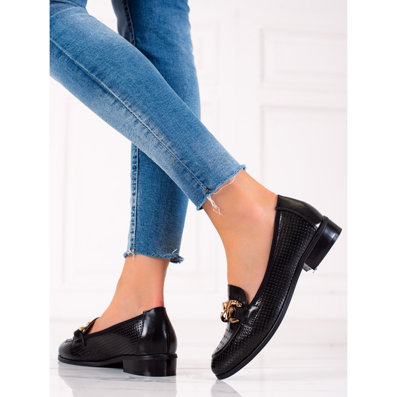 W. Potocki Tyylikkäät Potocki-loaferit musta 1