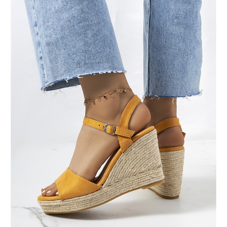 Ruskeat espadrillit Strasse wedge -kantapäässä 1