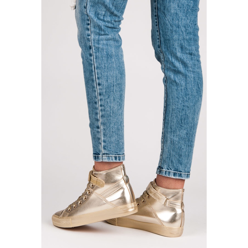 Seastar Korkeat nauhalliset lenkkarit keltainen 2