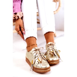 Maciejka 04550-25 Kultaiset nahkakengät kultainen 5