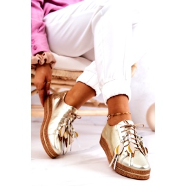 Maciejka 04550-25 Kultaiset nahkakengät kultainen 4