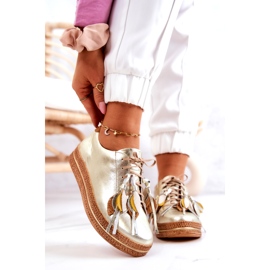 Maciejka 04550-25 Kultaiset nahkakengät kultainen 2