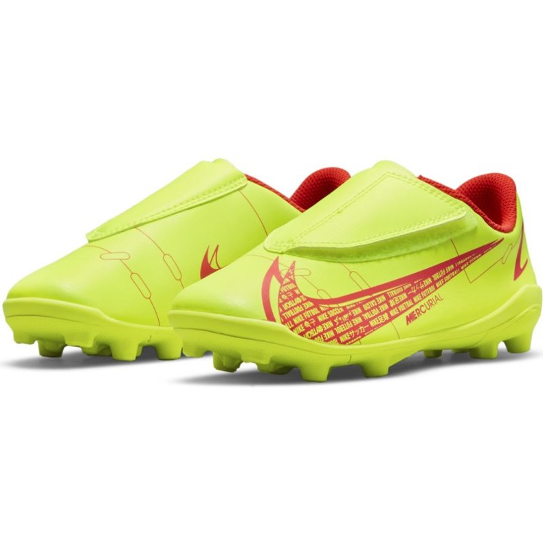 Nike Mercurial Vapor 14 Club Mg Jr CV0833-760 jalkapallokengät keltaiset 4