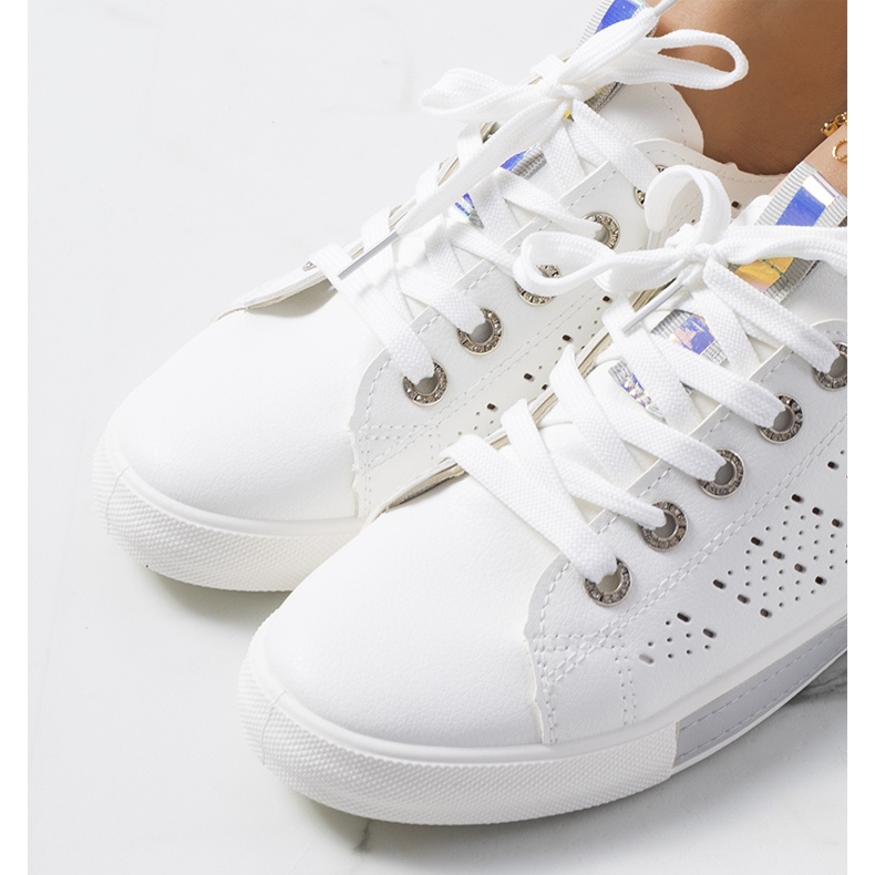 Impi naisten valkoiset ja harmaat tennarit valkoinen 1