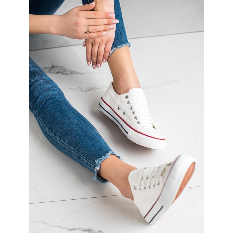 TRENDI Valkoiset lenkkarit valkoinen 1