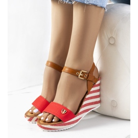 Punaiset espadrillit Storey-kiilassa ruskea punainen 1