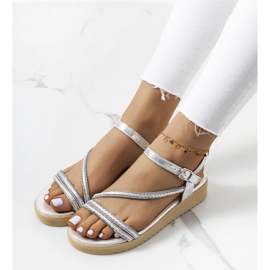 Ray naisten hopeiset sandaalit hopea 1