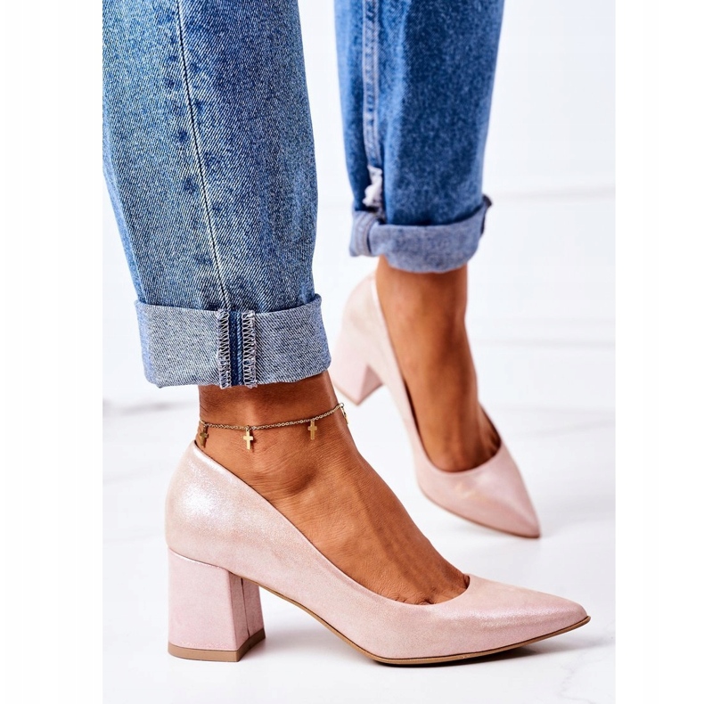 Lewski Shoes Satiinipumput, joissa Lewski -kengät 2801 vaaleanpunainen 2