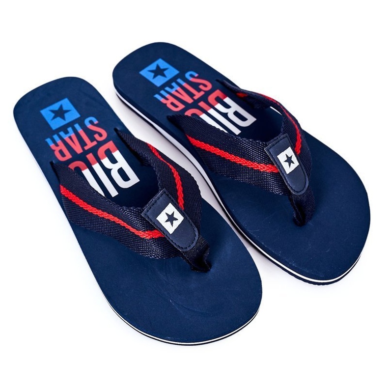 Miesten varvastossut Big Star FF174478 Navy blue tummansininen 3