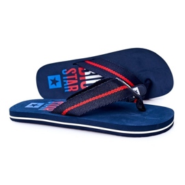 Miesten varvastossut Big Star FF174478 Navy blue tummansininen 4