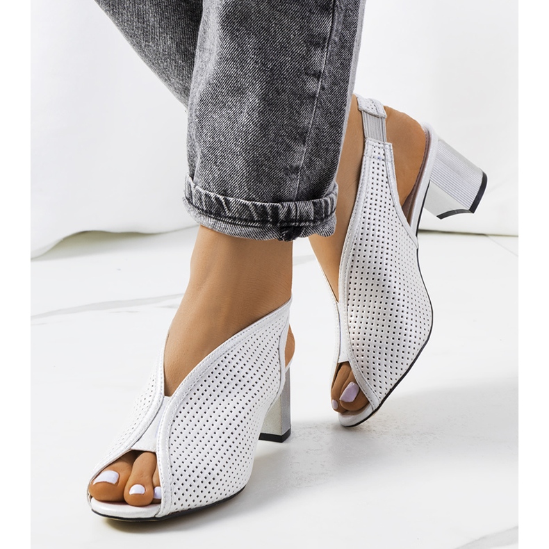 Rush hopeiset harjakattoiset sandaalit hopea 1