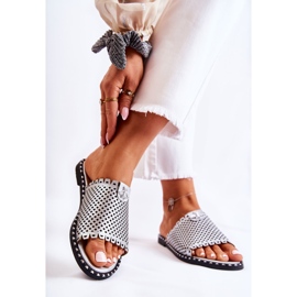 Vinceza Naisten harjakattoiset tossut hopeisella froteekoristeella hopea 2