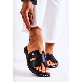 Vinceza Muodikkaat naisten tossut mustalla Miquel-tunnuksella 1