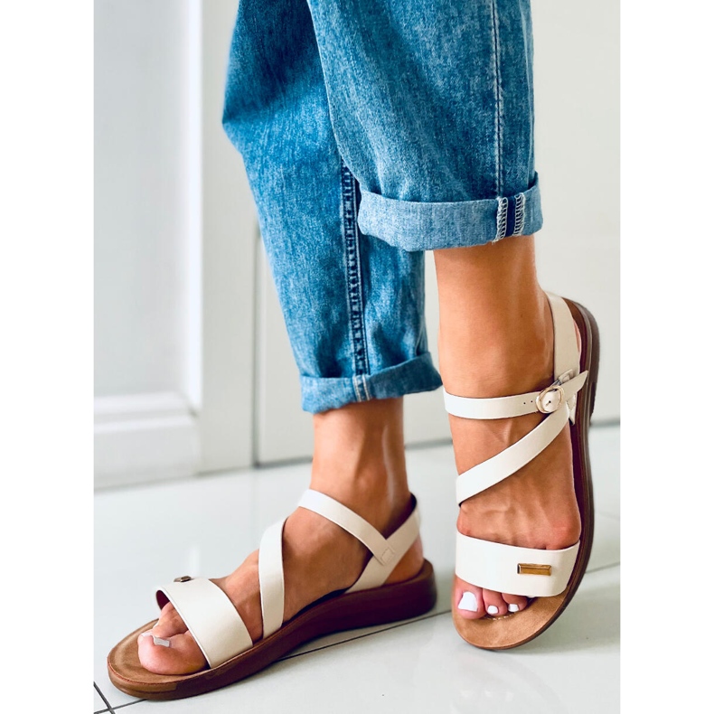 Naisten Leaf Beige sandaalit 2