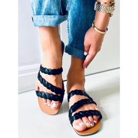 Clover Black naisten tossut musta 2