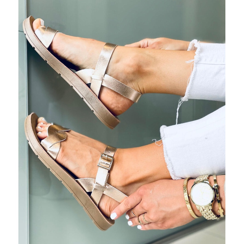 Olivo Champagne naisten sandaalit vaaleanpunainen 2