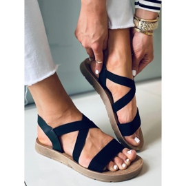 Zinnia Black naisten sandaalit musta 1