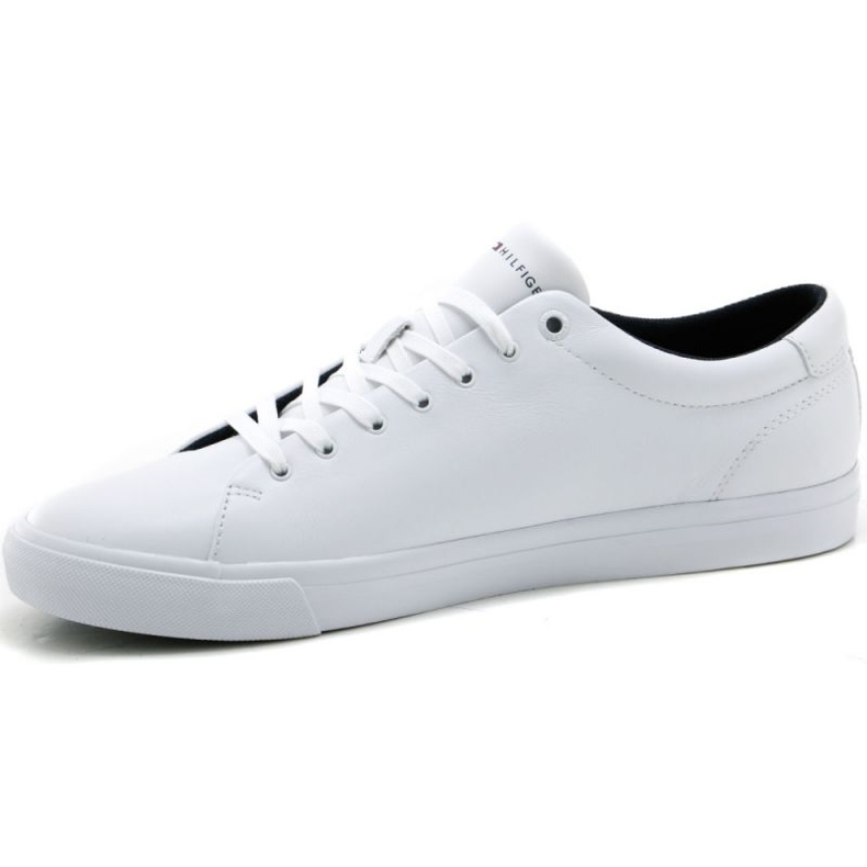 Kengät Tommy Hilfiger Corporate Logo Nahka Vulc M FM0FM04076 valkoinen 1