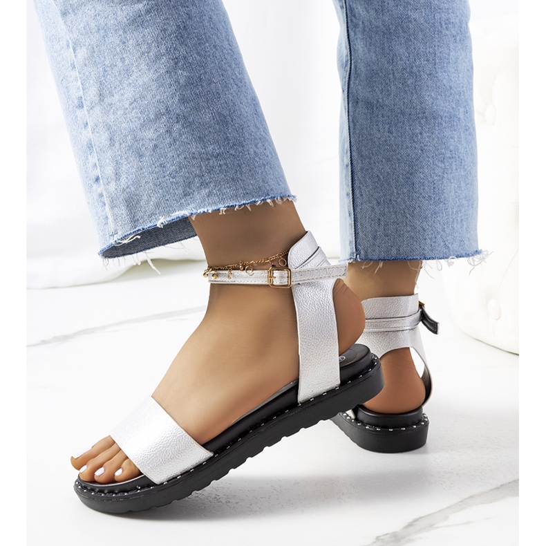 Perunka naisten valkoiset sandaalit valkoinen 2