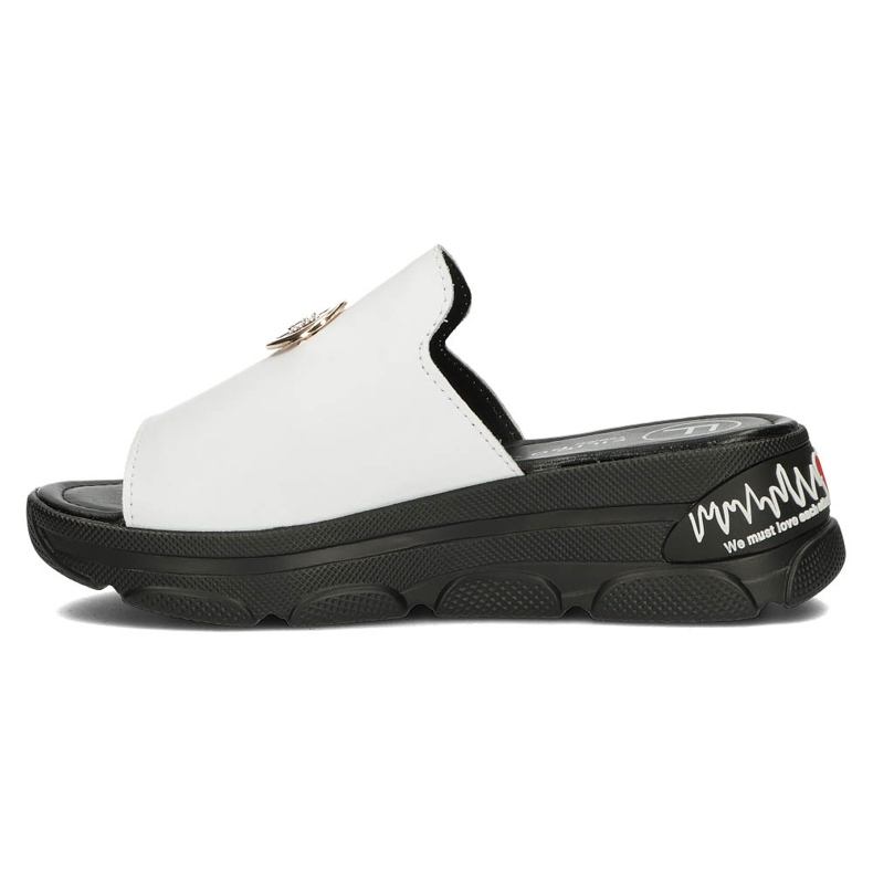 Nahkaiset tossut Filippo DK3872 / 22 Wh valkoinen 2