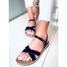 Nevada Black naisten sandaalit musta 1