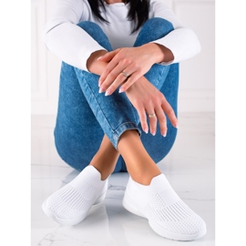 Liukastettavat urheilukengät valkoinen 2