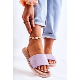 FJ1 Suede naisten tossut Sunset Purple violetti 1