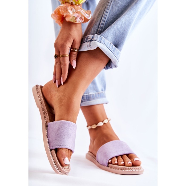 FJ1 Suede naisten tossut Sunset Purple violetti 2