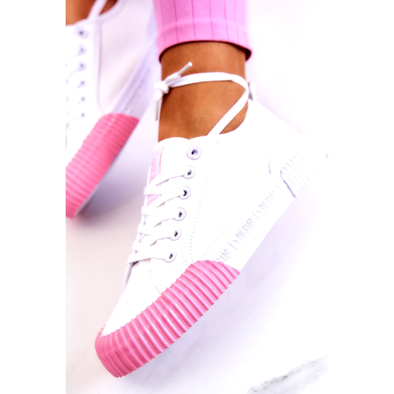 Materiaali Tennarit Big Star JJ274111 Valkoiset tennarit valkoinen 5