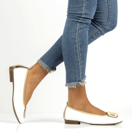 Nahkakengät koristeella Filippo DP3661/22 Wh valkoinen 6