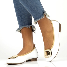 Nahkakengät koristeella Filippo DP3661/22 Wh valkoinen 7