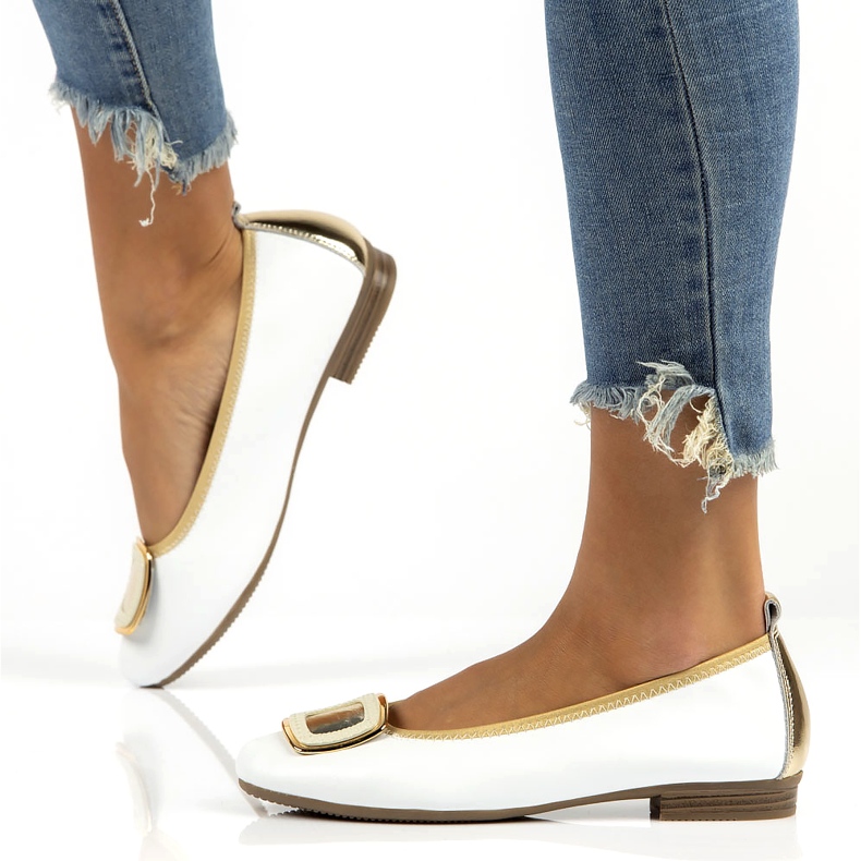 Nahkakengät koristeella Filippo DP3661/22 Wh valkoinen 8